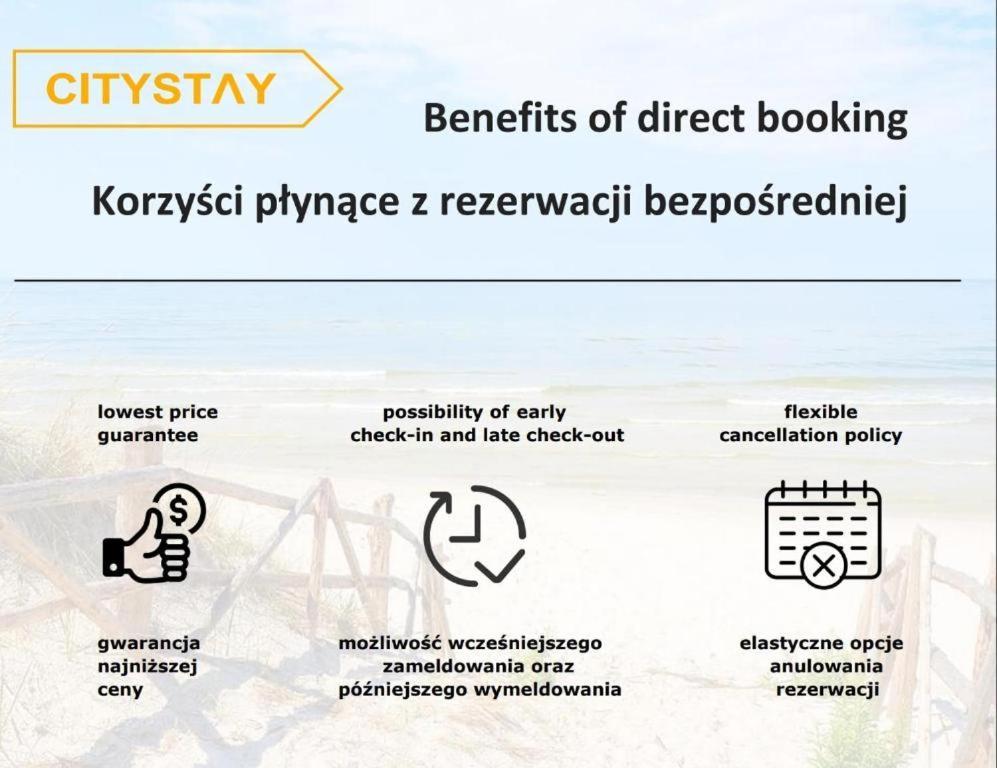 Citystay Nadmorski Apartament Marina Primore Karawela Gdańsk Kültér fotó